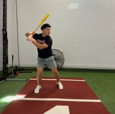 Hitter in the cage